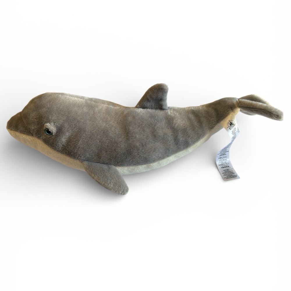 Disney Gray Plush Dolphin - 20 inches